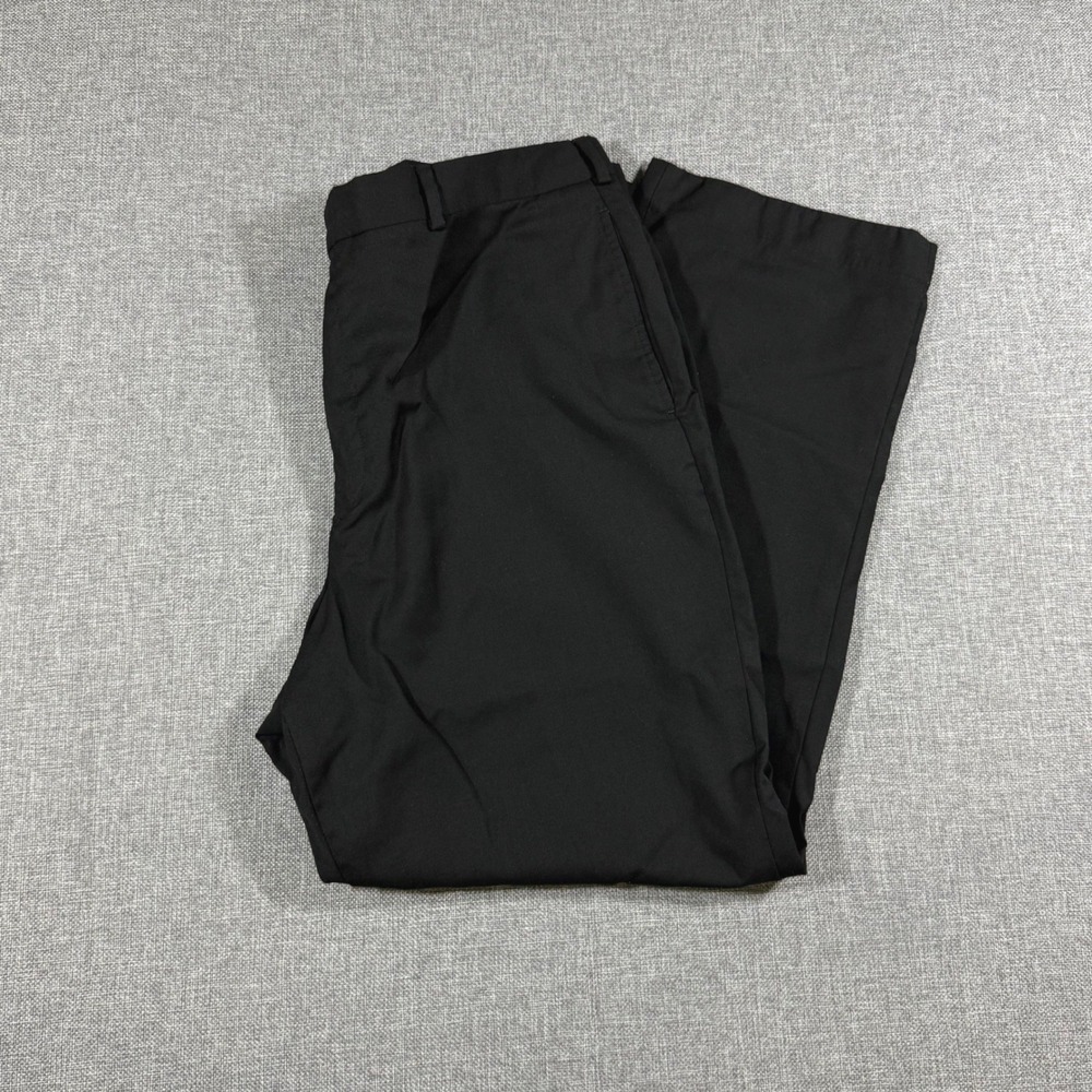 VTG Tommy Hilfiger Dress Pants Mens 38x29 Black Wool Classic Tailored Trousers